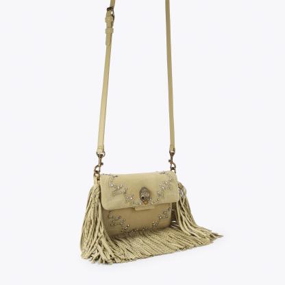 Kurt Geiger London Oxford Fringe Shoulder Bag - White - view 3
