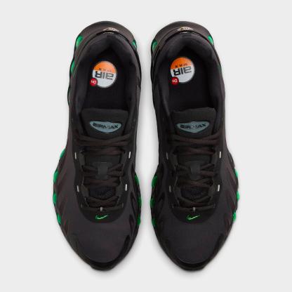 Men's Nithtke Air Max Dn8 Casual Shoes - Black/Dark Smoke Grey/Black/Green Strike - Top view