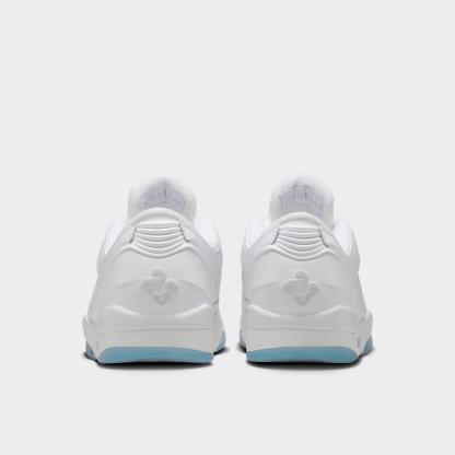 Men's Jordan Sixty Plus Low Casual Shoes - White/Black/Pure Platinum - Left shoe facing left. Outside of the shoe. - view 4