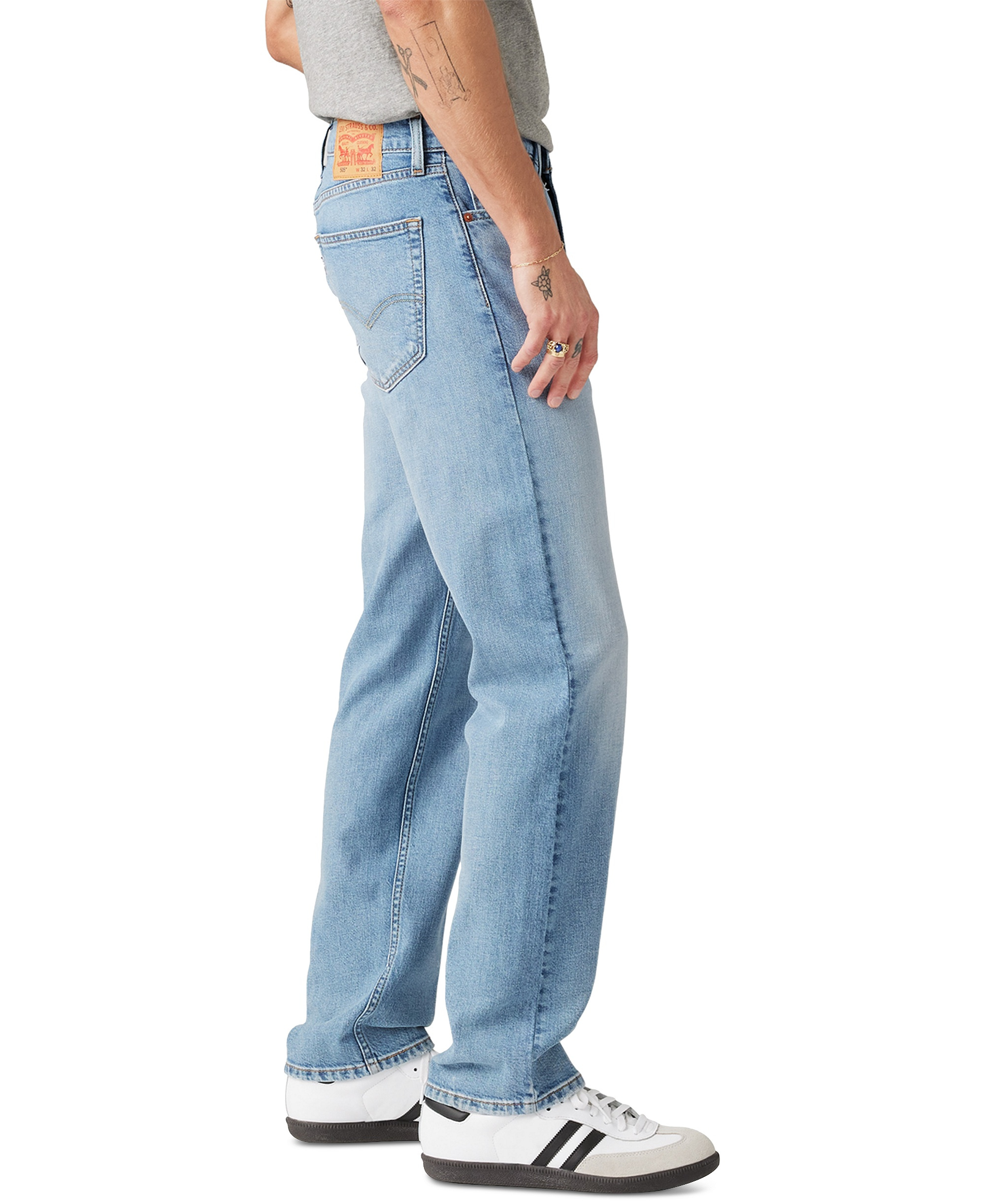Levi's Men’s 505™ Regular-Fit Stretch Jeans - Hole In The Wall
