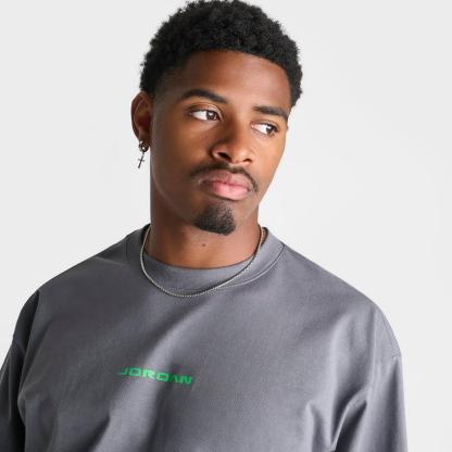Men's Jordan 1985 AJ13 Flint T-Shirt - Flint Grey - view 6