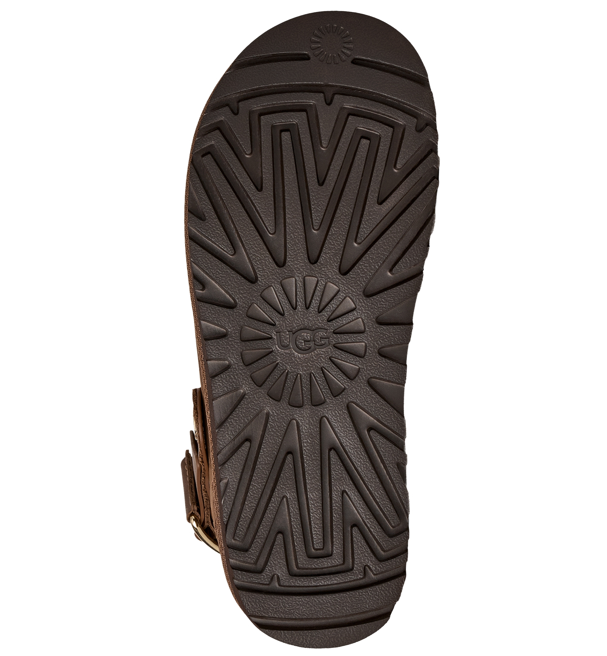 UGG® Women's Goldenstar Villa Round Toe Clogs - Dark Chestnut