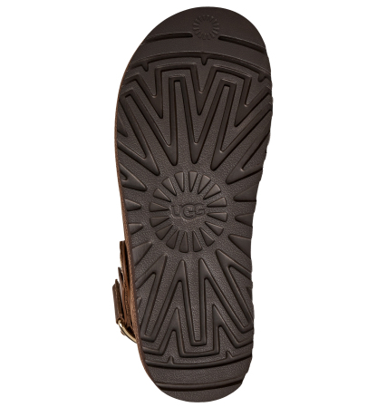 UGG® Women's Goldenstar Villa Round Toe Clogs - Dark Chestnut