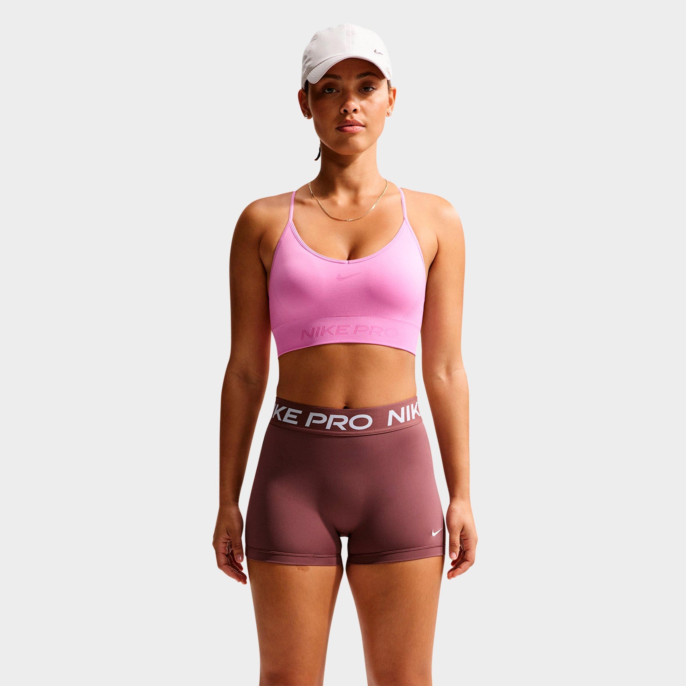 Women's Nithtke Pro Seamless Light-Support Padded Sports Bra - Light Magenta