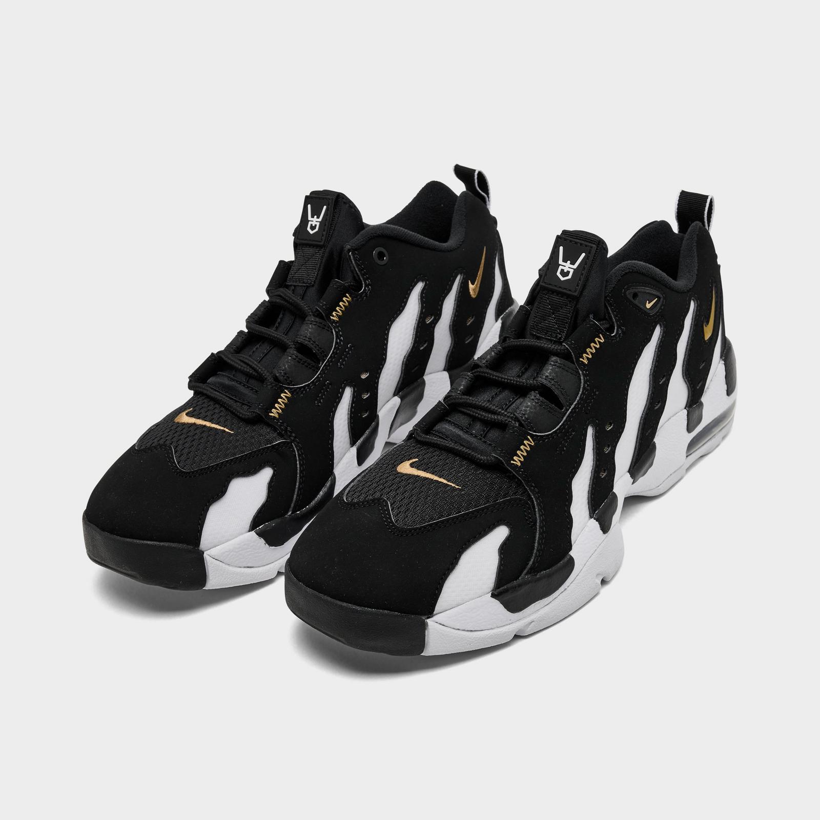 Men's Nike Air DT Max '96 Low Casual Shoes - Black/White/Metallic Gold