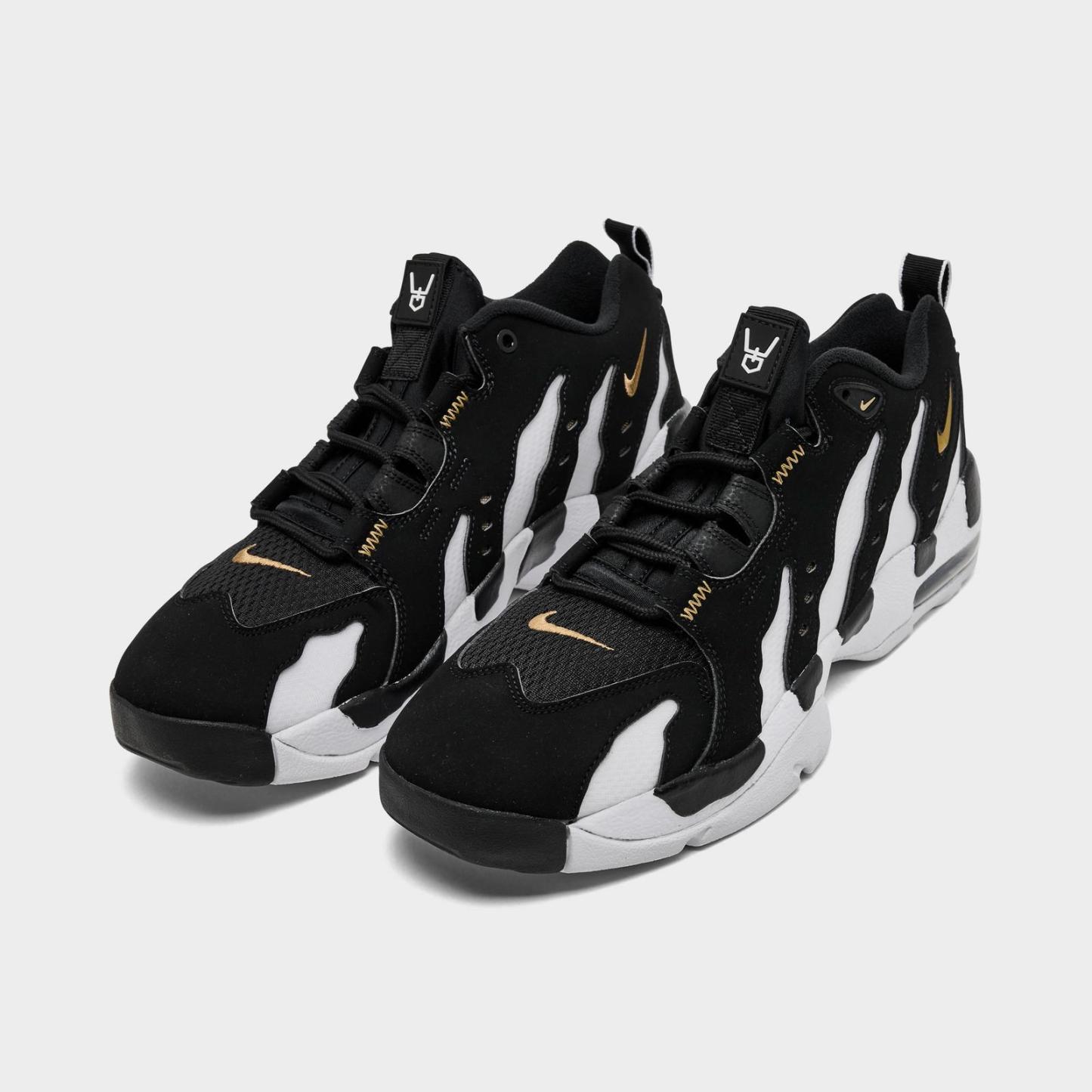 Men's Nike Air DT Max '96 Low Casual Shoes - Black/White/Metallic Gold