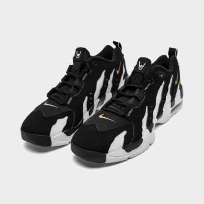 Men's Nike Air DT Max '96 Low Casual Shoes - Black/White/Metallic Gold