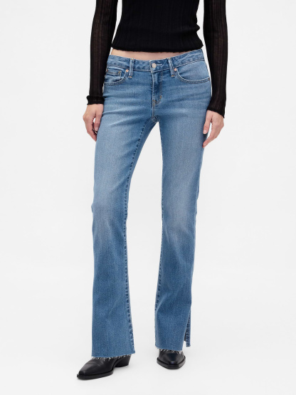 Low Rise Long & Lean Jeans - Medium wash blue