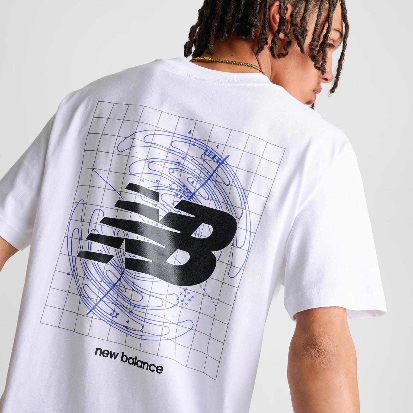 Men's New Balance Vision Graphic T-Shirt - White/Blue - view 5