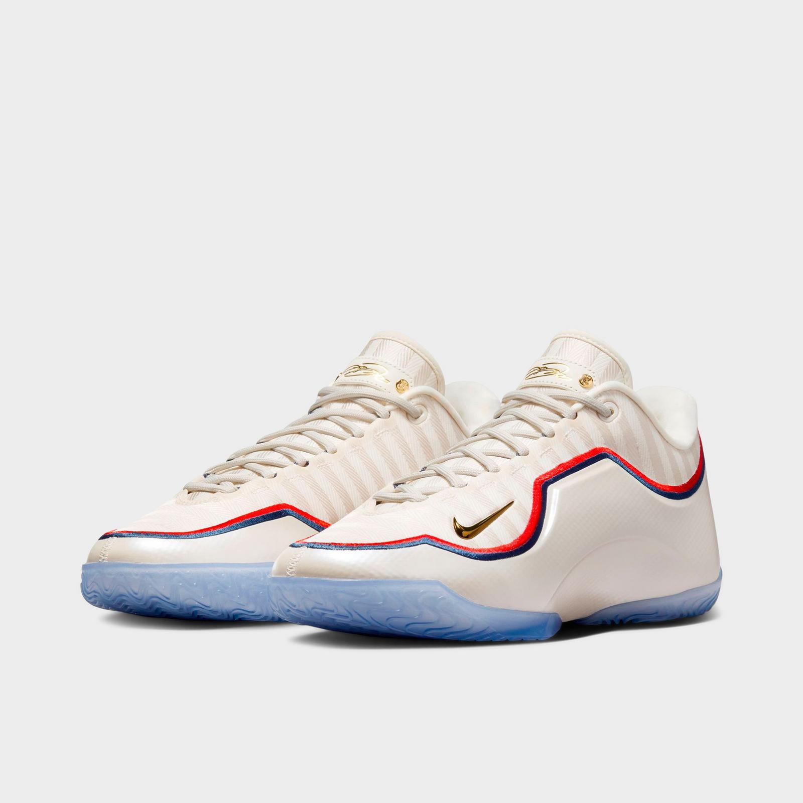 Nike LeBron 23 Basketball Shoes - Pale Ivory/Metallic Gold/University Red