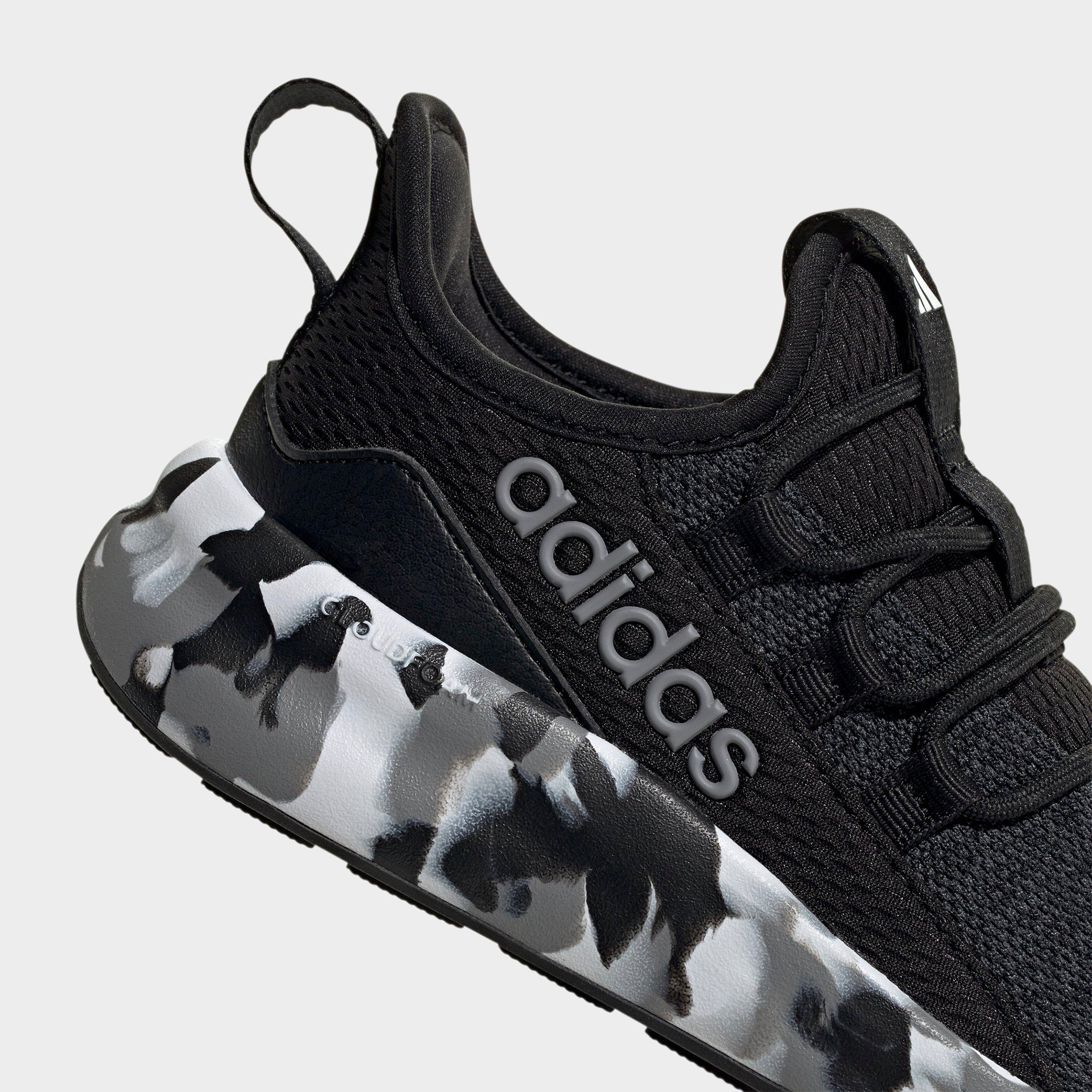 Girls' Little Kids' and Big Kids' adidas Lite Racer Adapt 8.0 Stretch Lace Casual Shoes - Part 2 - Core Black/Grey Three/Carbon - Detail shot