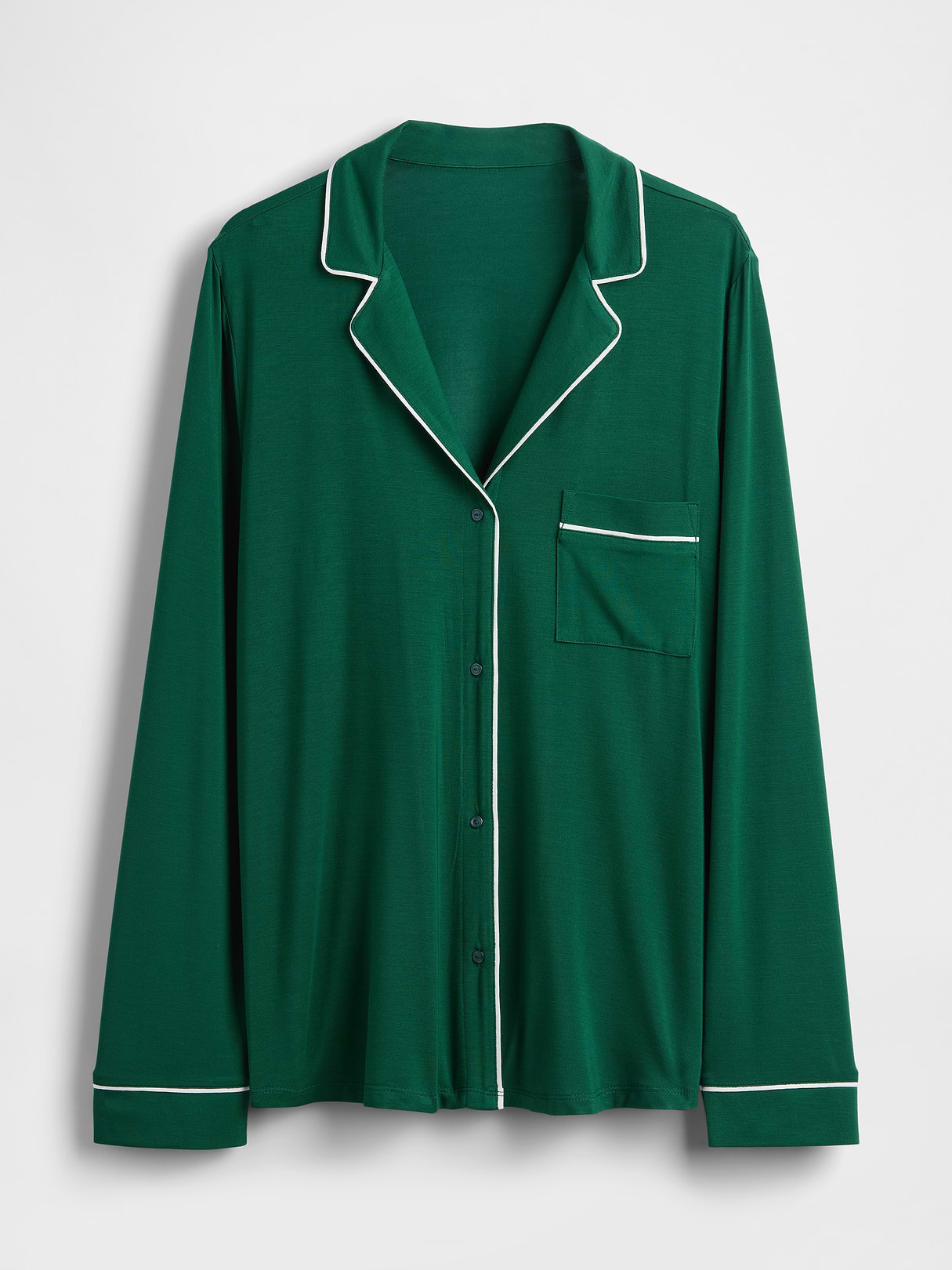SoftMade Modal PJ Top - Evergreen glamour