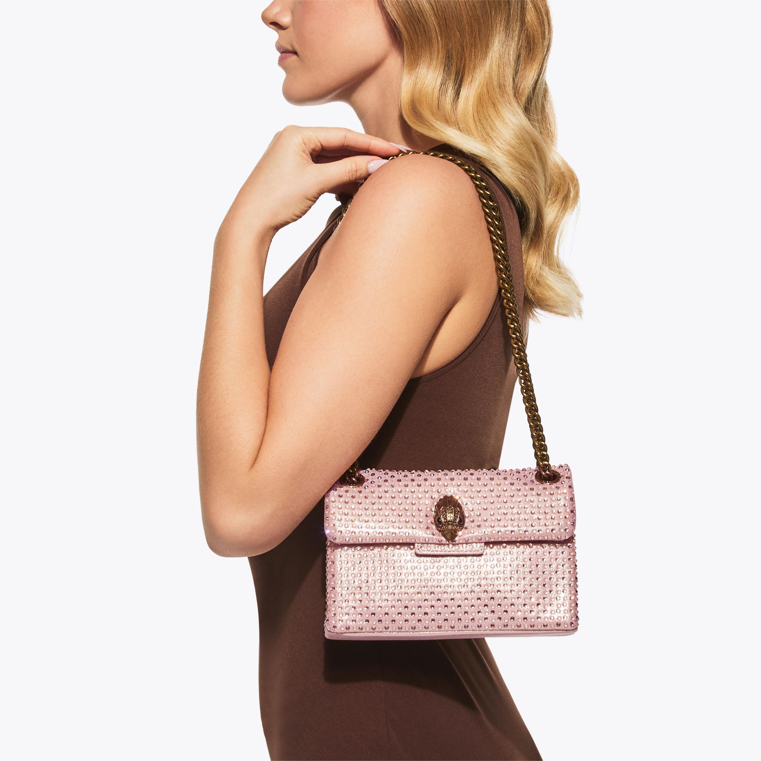 Kurt Geiger London Mini Fabric Kensington Bag - Pink - view 2