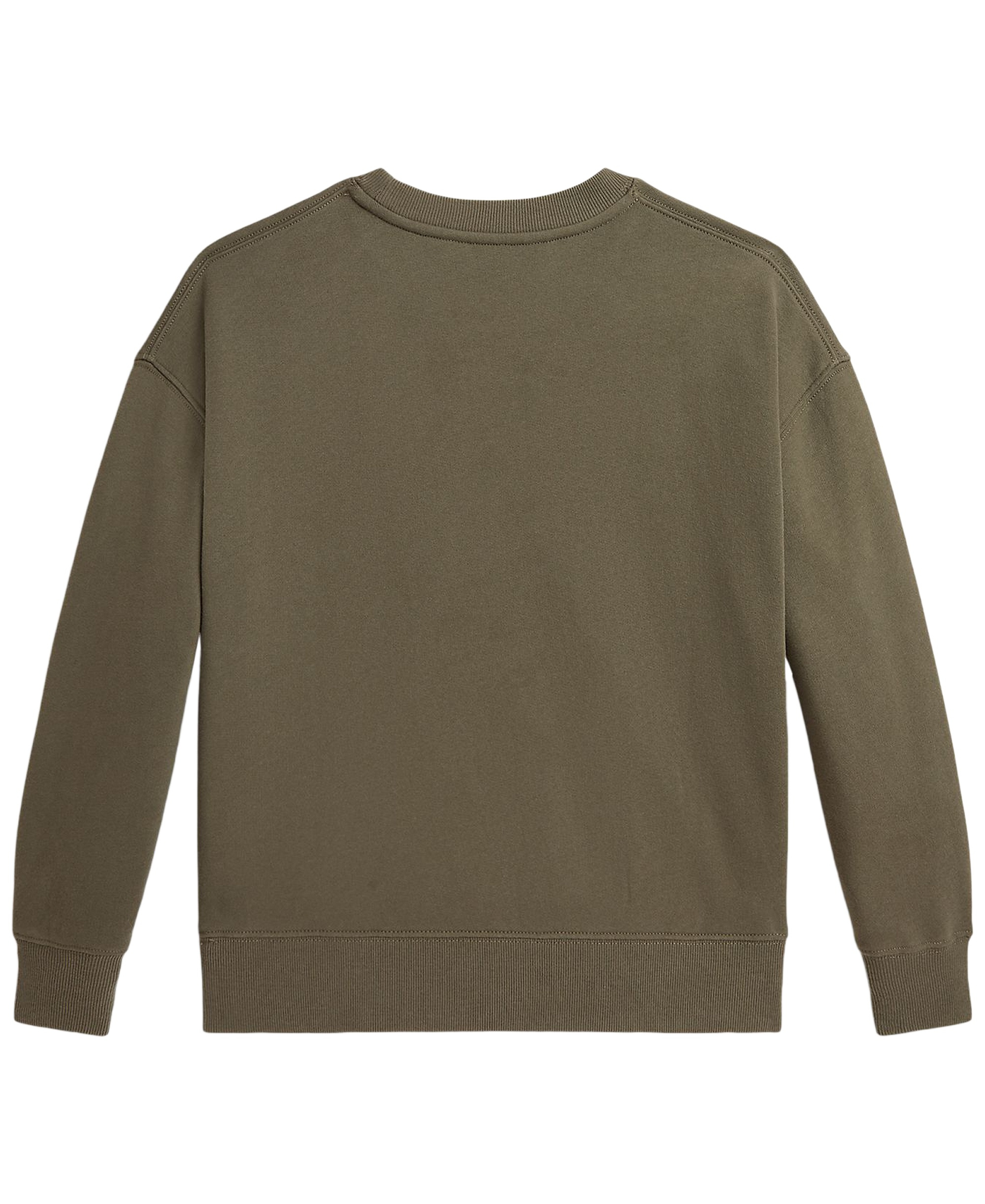 Polo Ralph Lauren Girls' 7-16 Polo Bear Long-Sleeve Sweatshirt - Cruise Olive