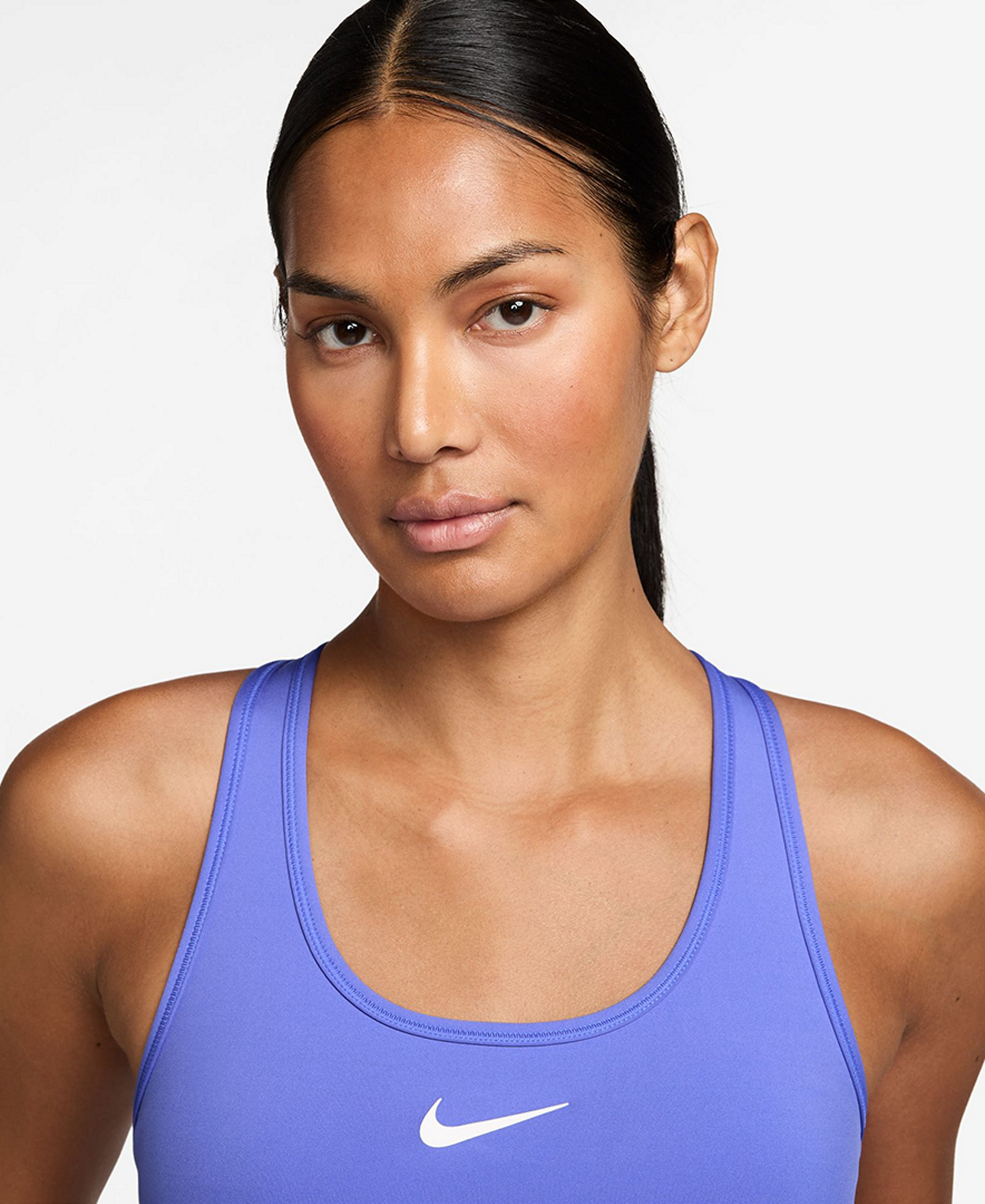 Nike Women's Swoosh Padded Sports Bra - Sapphire/white
