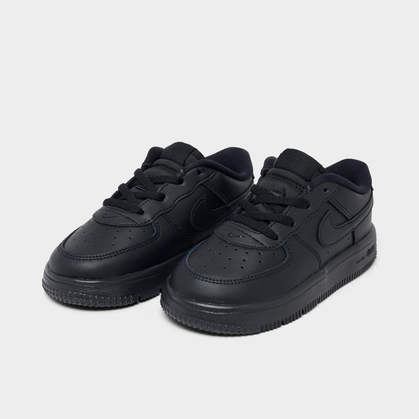 Infant and Kids' Toddler Nithtke Force 1 Low Casual Shoes - Part 1 - Black/Black/Black - Both shoes facing left