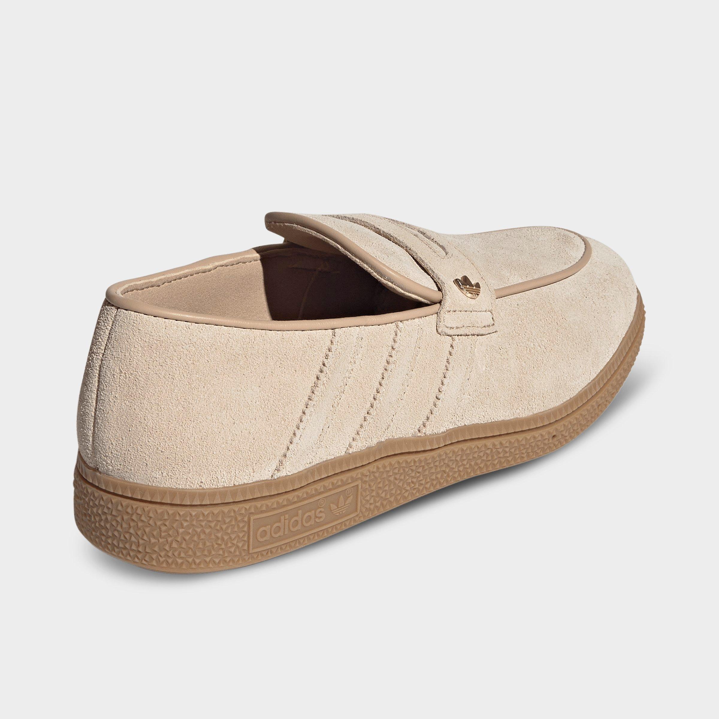 Women's adidas Originals Handball Spezial Loafer Casual Shoes - Part 1 - Magic Beige/Magic Beige/Gum - Back view
