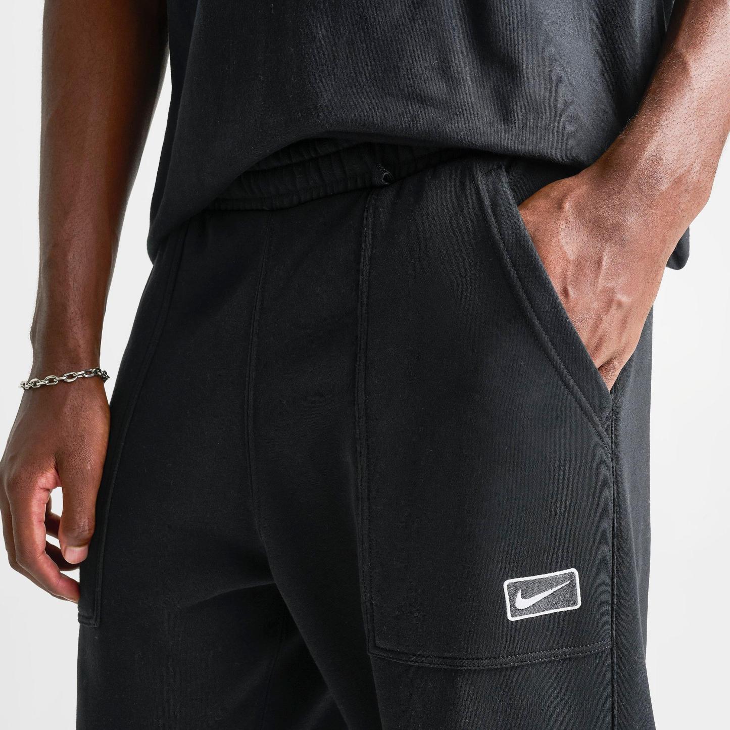 Men's Nithtke Sportswear Swoosh Box Fleece Sweatpants - Black/Anthracite