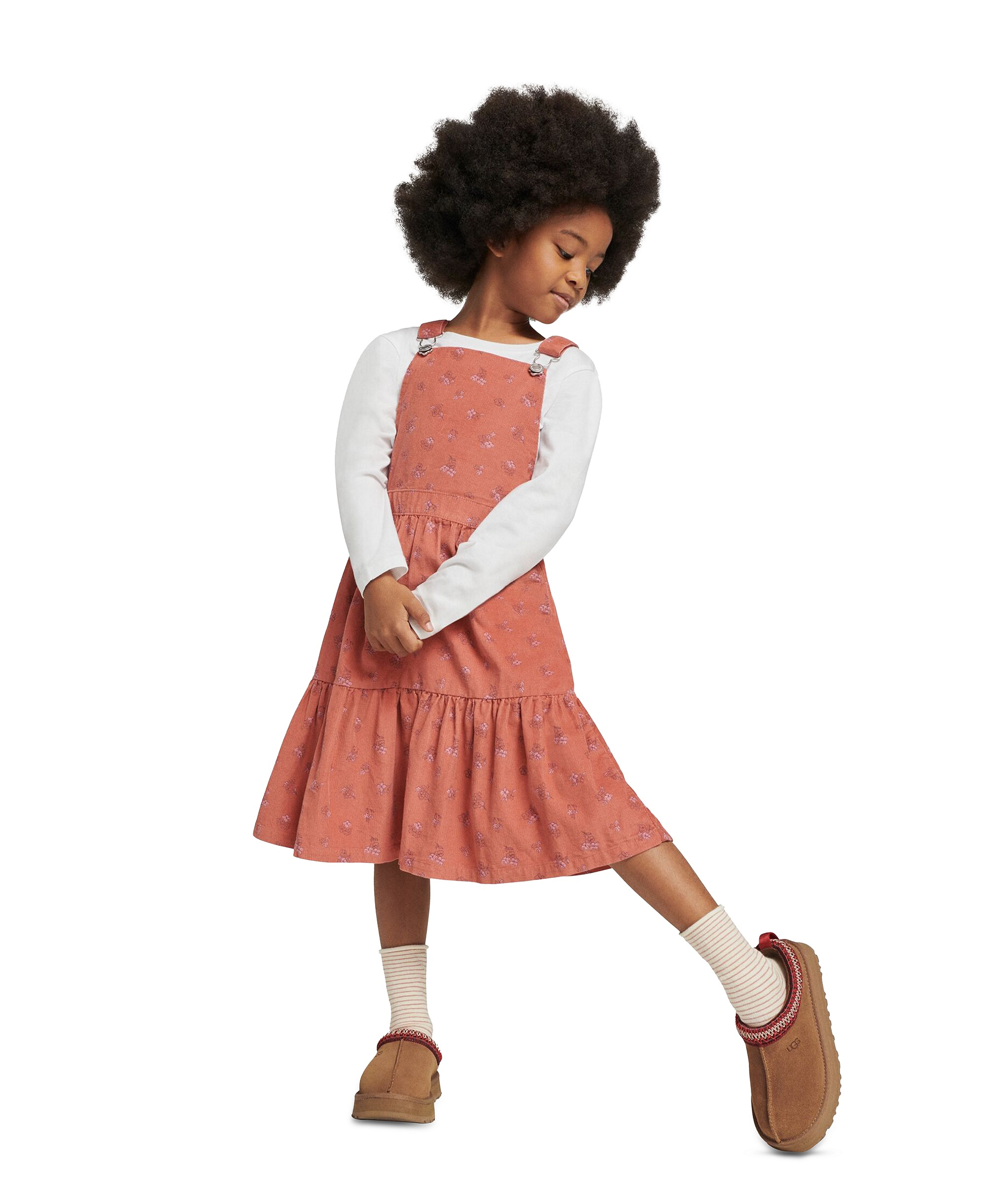 UGG® Kids Tazz Slip-On Clog Slippers - Chestnut