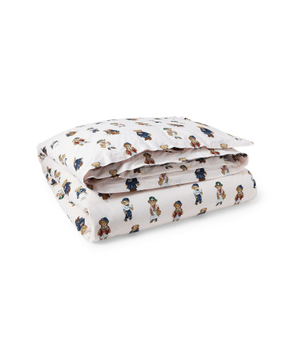 Polo Ralph Lauren Teddy Bear Stripe 2-Pc. Comforter Set, Twin - Pink