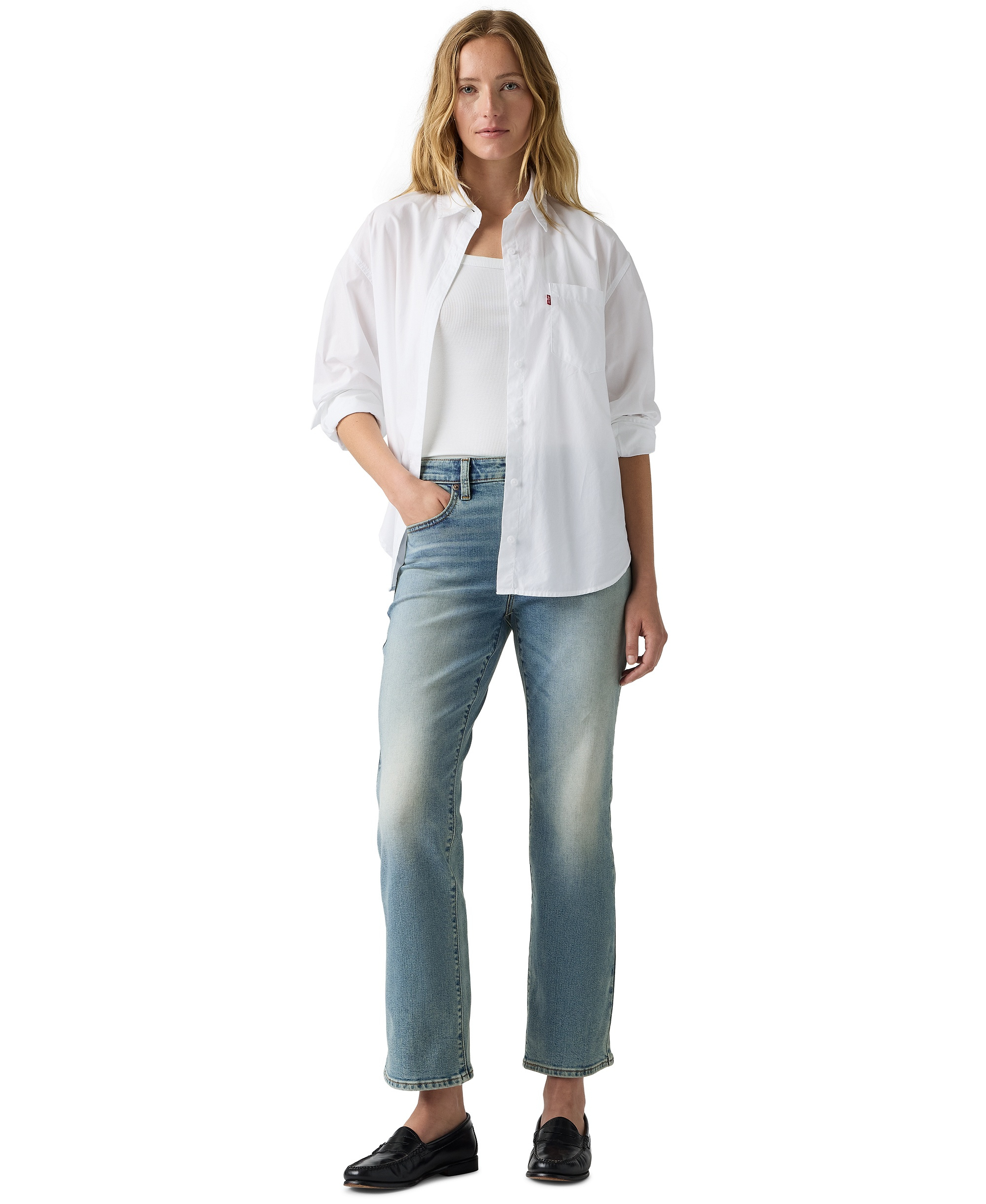 Levi's Women's 725 High-Rise Kick Boot Jeans - Trail Dust