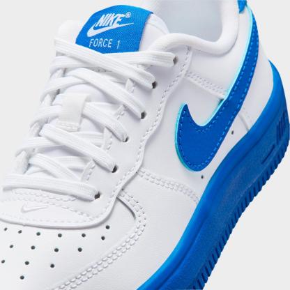 Little Kids' Nike Force 1 Casual Shoes - White/Game Royal