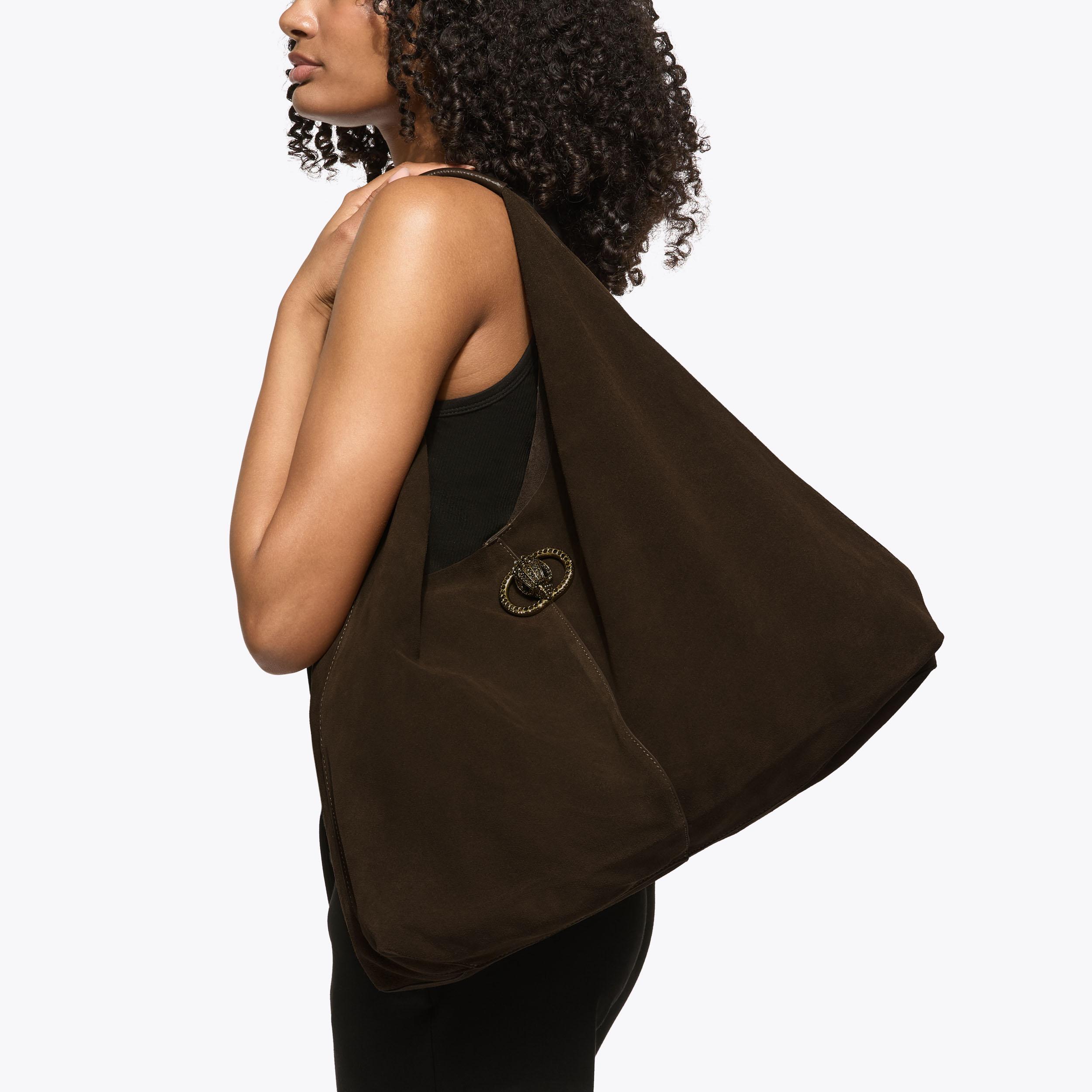 Kurt Geiger London Large Chelsea Slouch Hobo Bag - Brown - view 2
