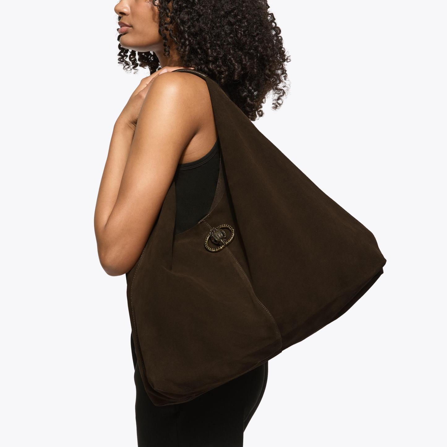 Kurt Geiger London Large Chelsea Slouch Hobo Bag - Brown - view 2