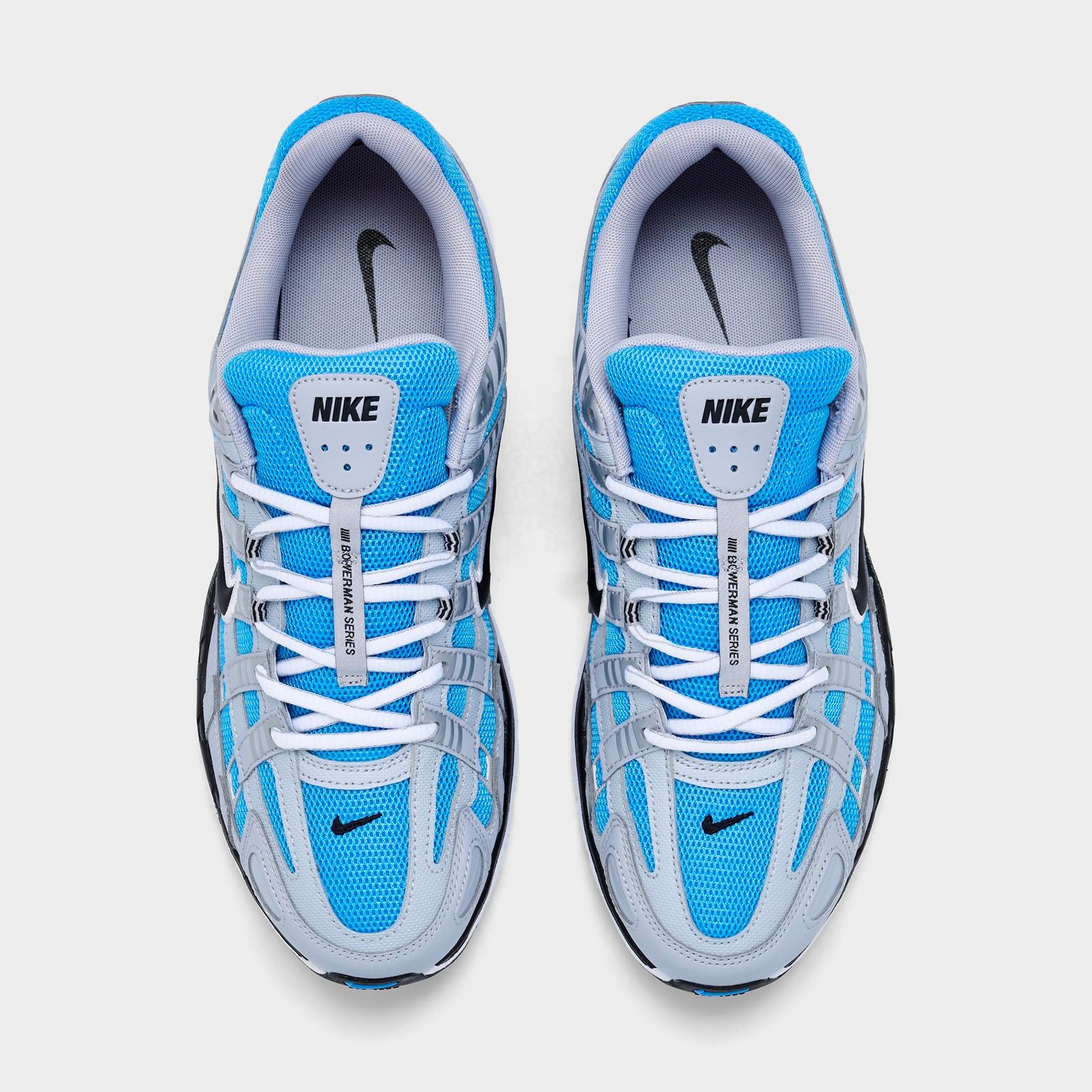 Men's Nike P-6000 Casual Shoes - Wolf Grey/University Blue/Black/White