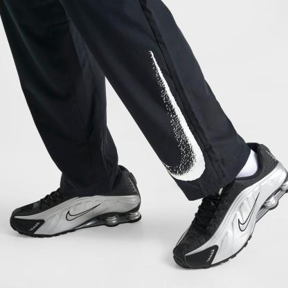Men's Nike Dri-FIT Form Graphic Track Pants - Black/Dark Smoke Grey