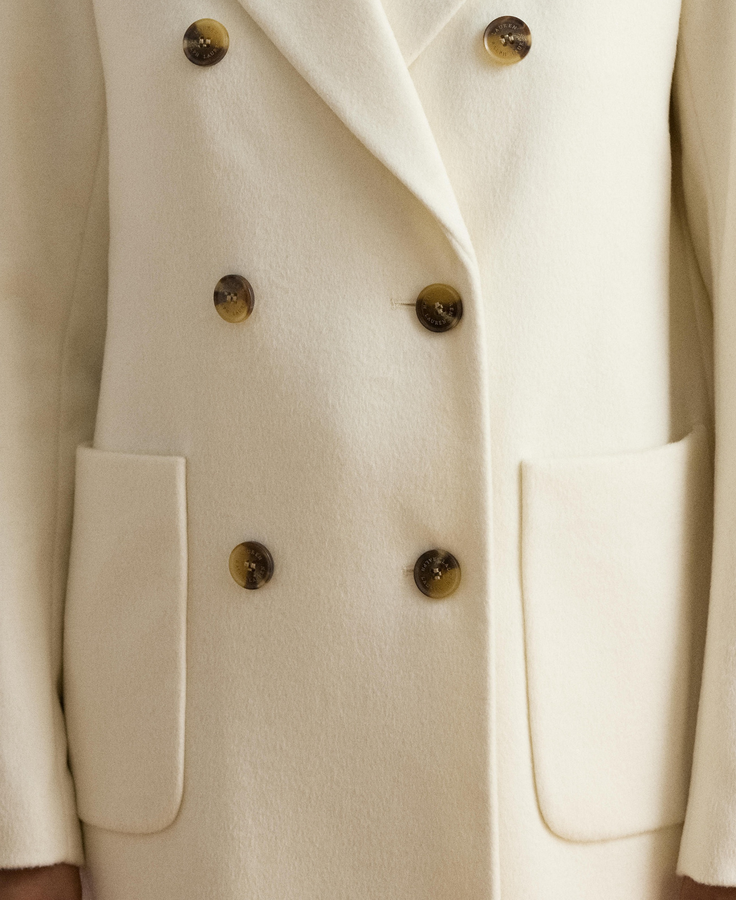 Lauren Ralph Lauren Women's Maxi Wool-Blend Coat - Moda Cream
