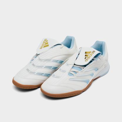 Men's adidas Predator Sala Casual Shoes - Off White/Crystal Sky/Gum - view 2