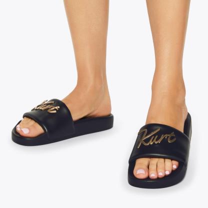 Kurt Geiger London Meena Kurt Slide - Black - view 2