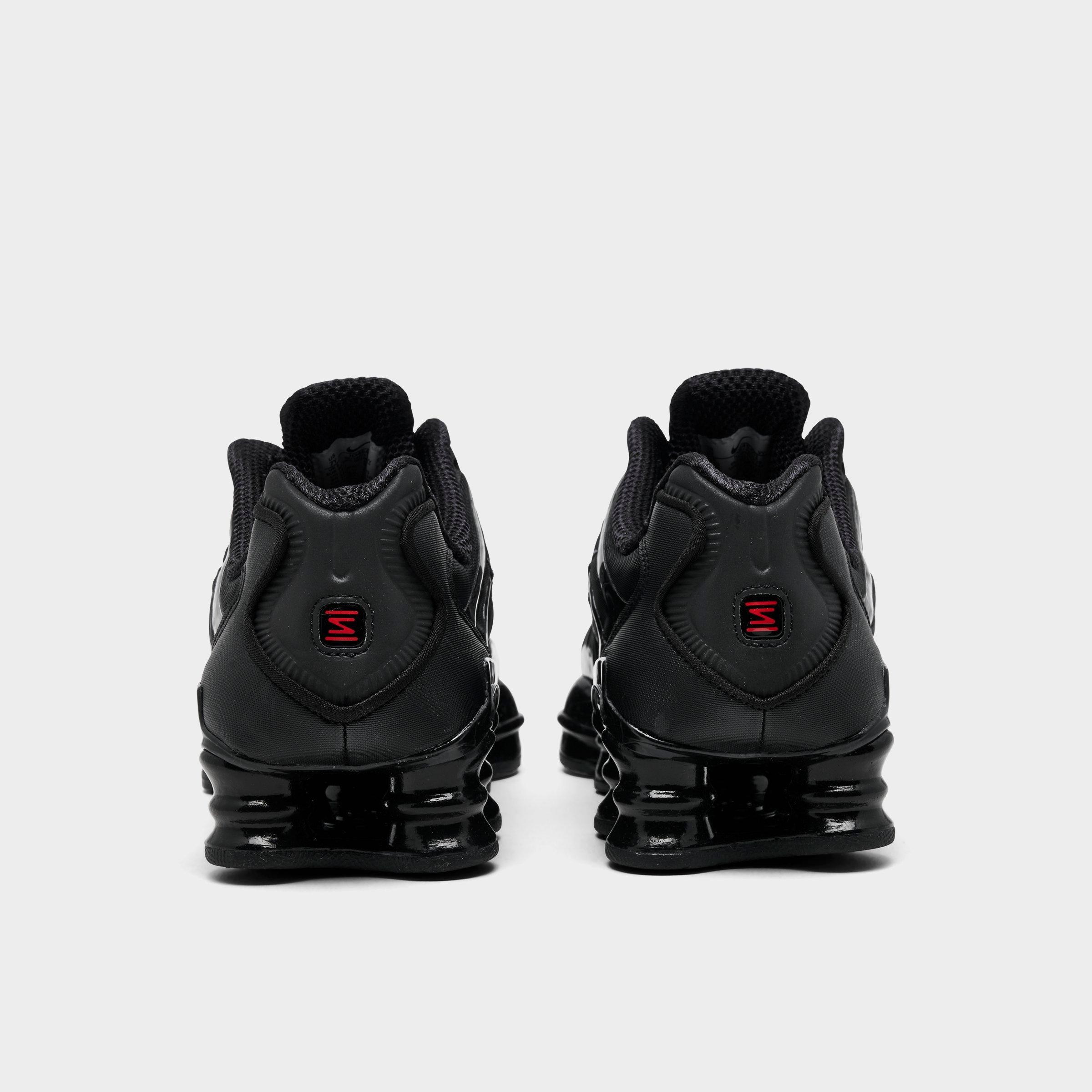 Big Kids' Nithtke Shox TL Casual Shoes - Black/Metallic Hematite/Max Orange/Black - Back view