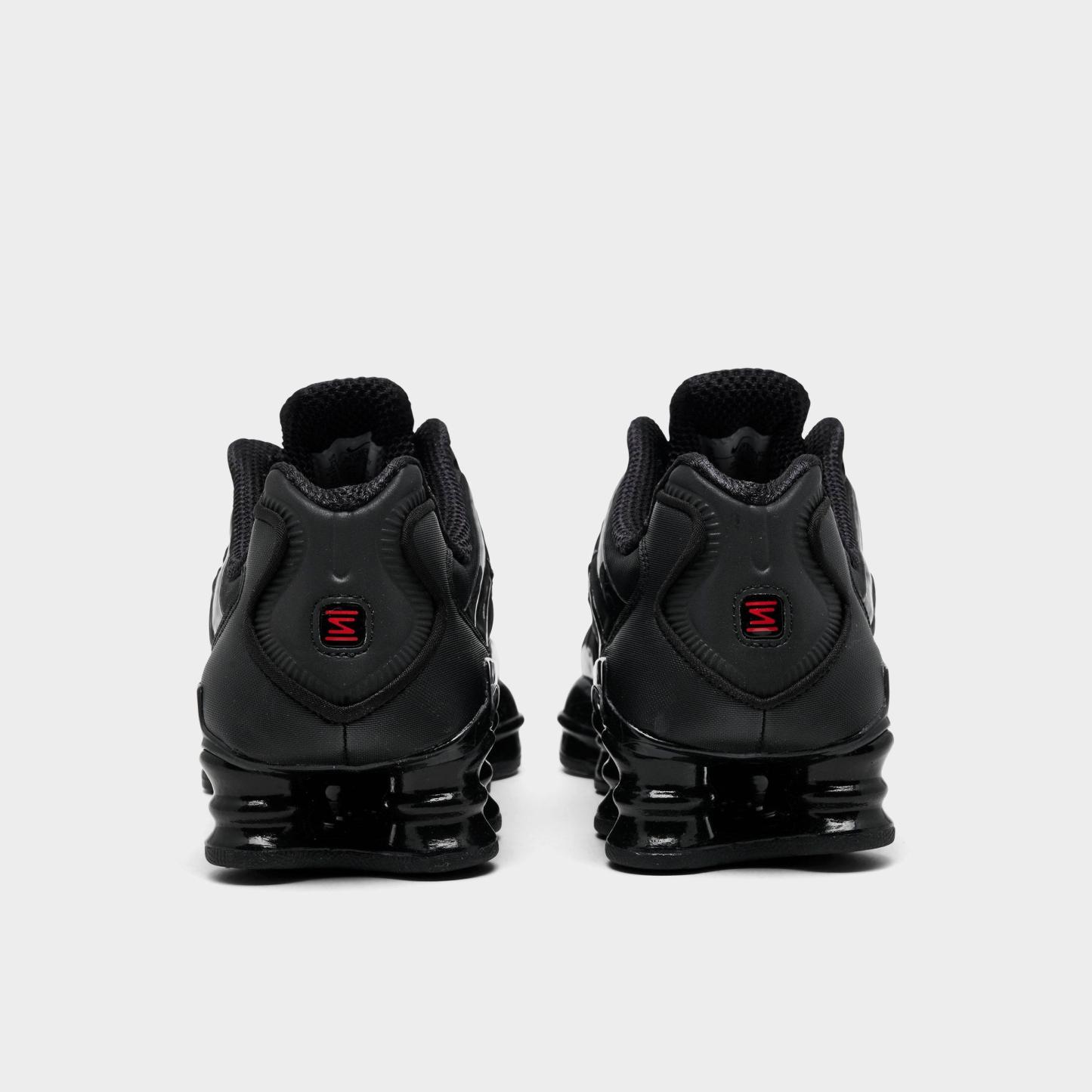 Big Kids' Nithtke Shox TL Casual Shoes - Black/Metallic Hematite/Max Orange/Black - Back view
