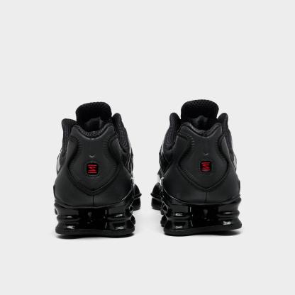 Big Kids' Nithtke Shox TL Casual Shoes - Black/Metallic Hematite/Max Orange/Black - Back view