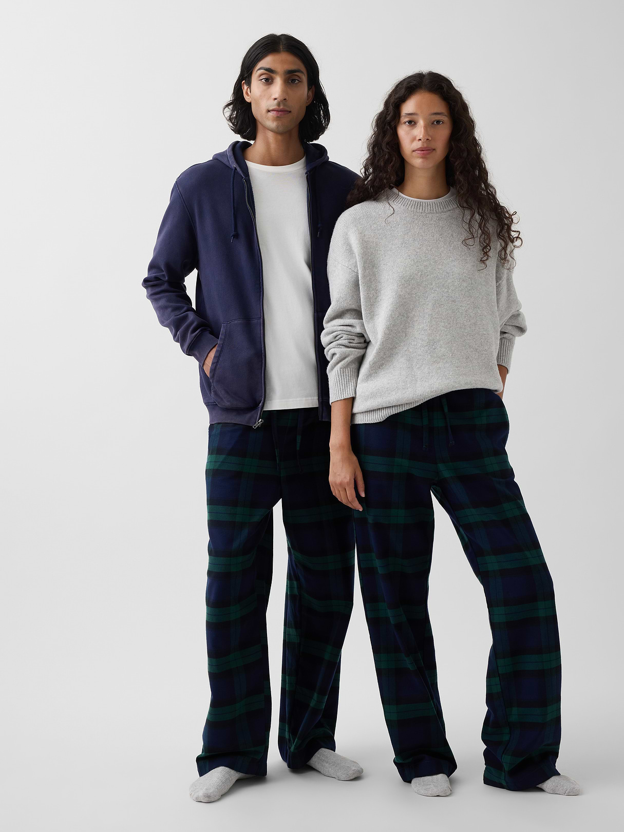 Adult Softest Flannel PJ Pants - Blackwatch plaid
