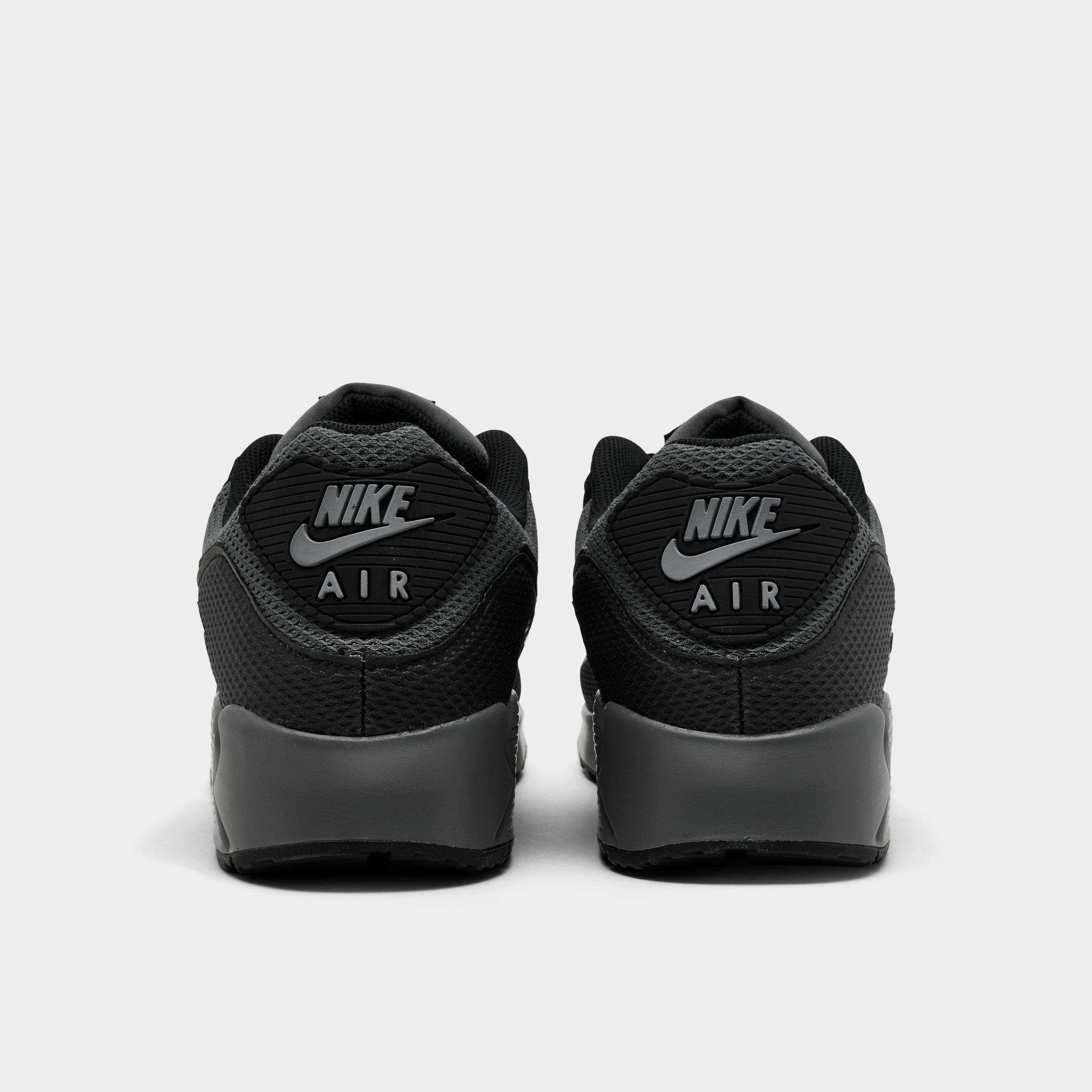 Men's Nithtke Air Max 90 Casual Shoes - Part 3 - Black/Black/Iron Grey/Cool Grey - Back view