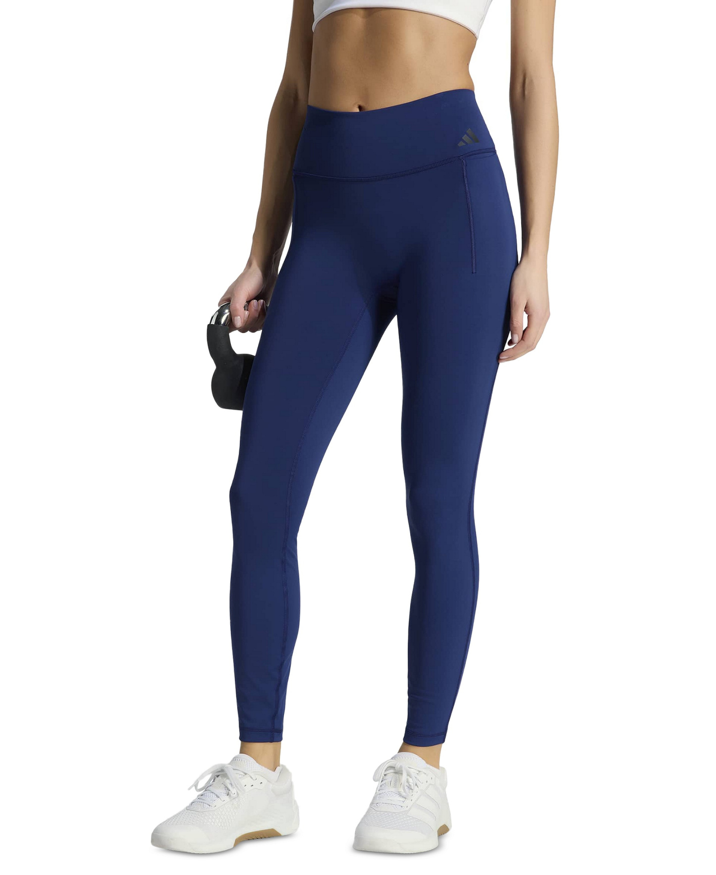 adidas Women's Optime Workout Training Leggings - Dark Blue