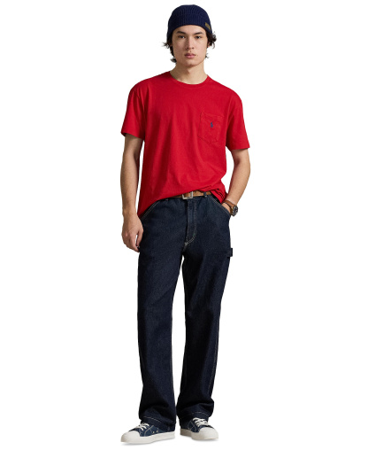 Polo Ralph Lauren Men's Classic-Fit Crewneck Pocket T-Shirt - Derby Blue Heather