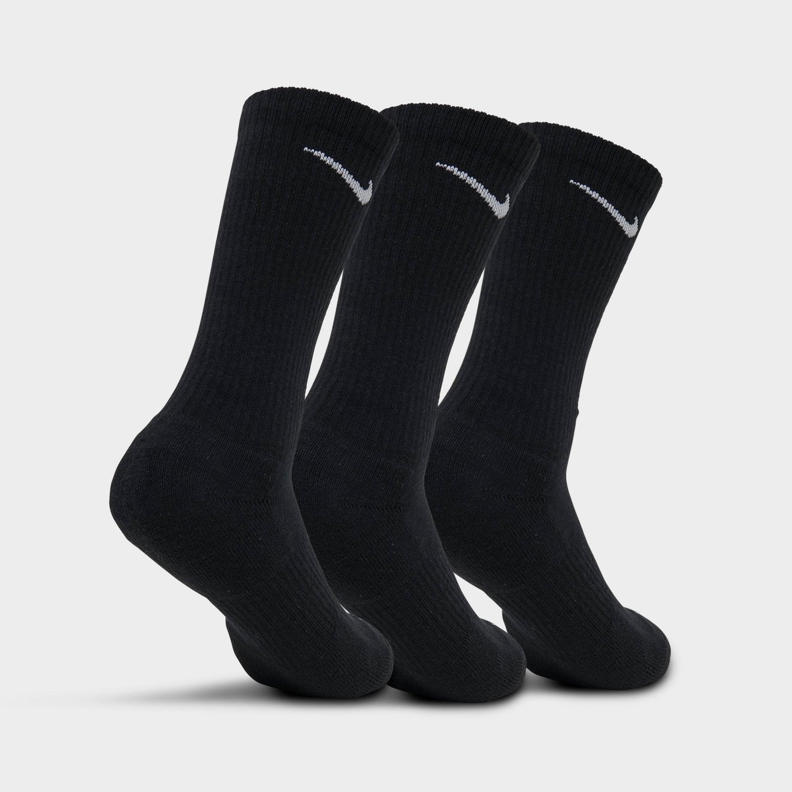 Nike Everyday Cushioned Training Crew Socks (3-Pack) - White/Black (SX7664-010)