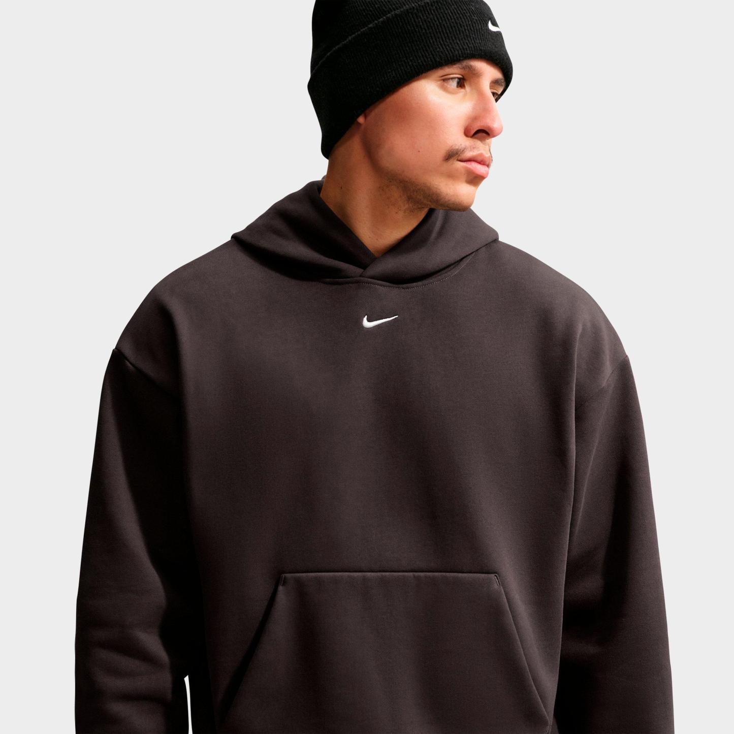 Men's Nithtke Solo Swoosh Pullover Hoodie - Velvet Brown/Sail