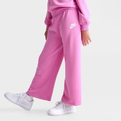 Girls' Little Kids' Nithtke Crewneck Sweatshirt and Wide Leg Sweatpants Set - Playful Pink