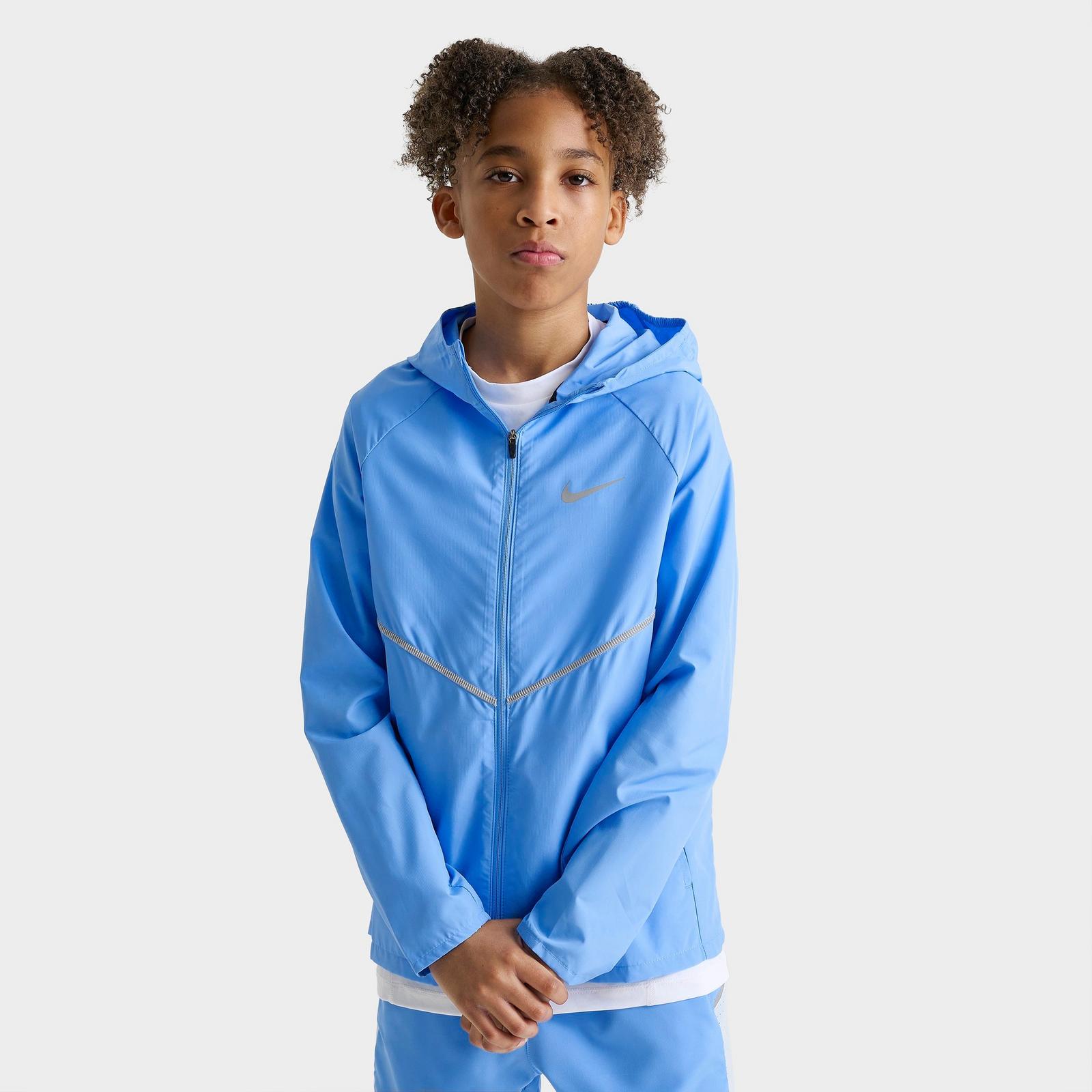 Big Kids' Nike Miler Training Jacket - University Blue/Reflective Silver