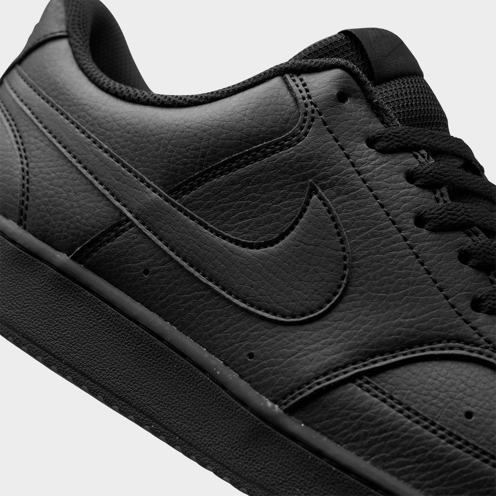Men's Nike Court Vision Low Next Nature Casual Shoes - Black/Black
