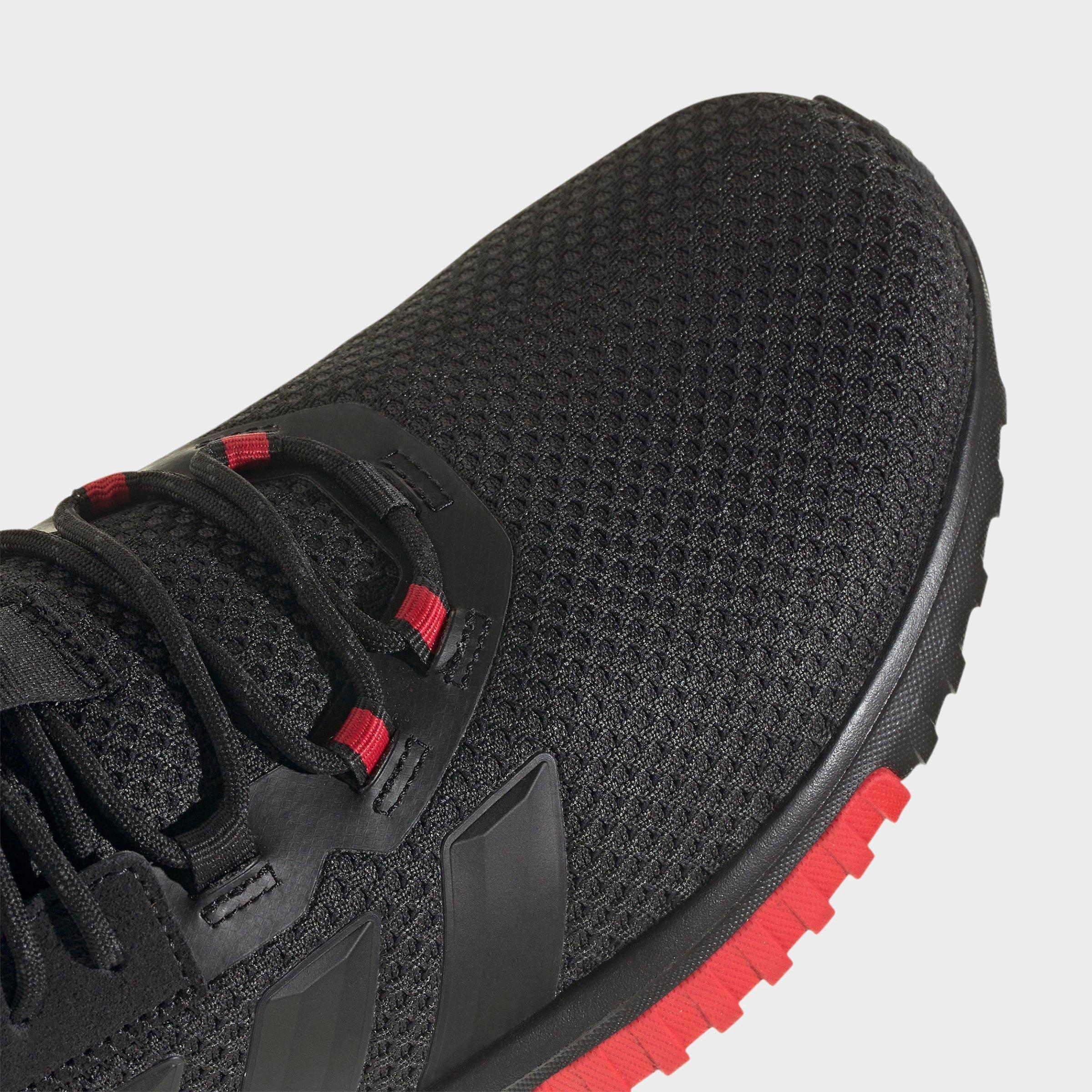 Men's adidas Kaptir 4.0 Casual Shoes - Core Black/Core Black/Pure Ruby - Detail shot