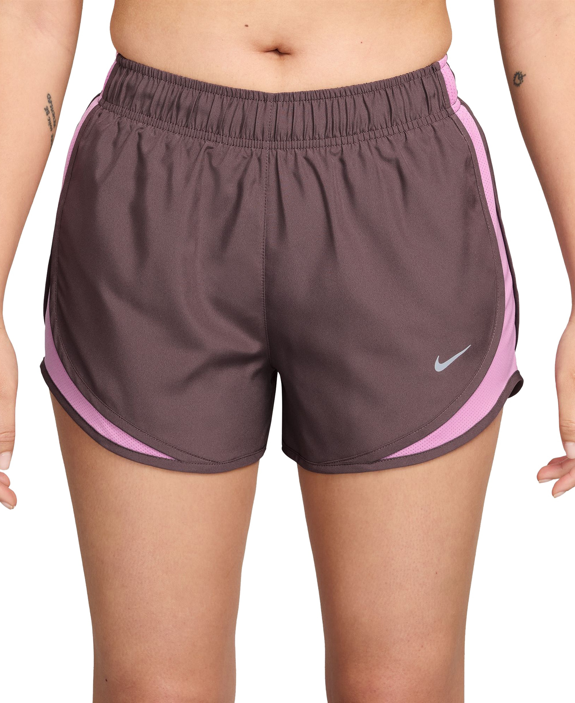 Nike Women's Tempo Dri-FIT Mid-Rise Running Shorts - Tattoo/Light Magenta