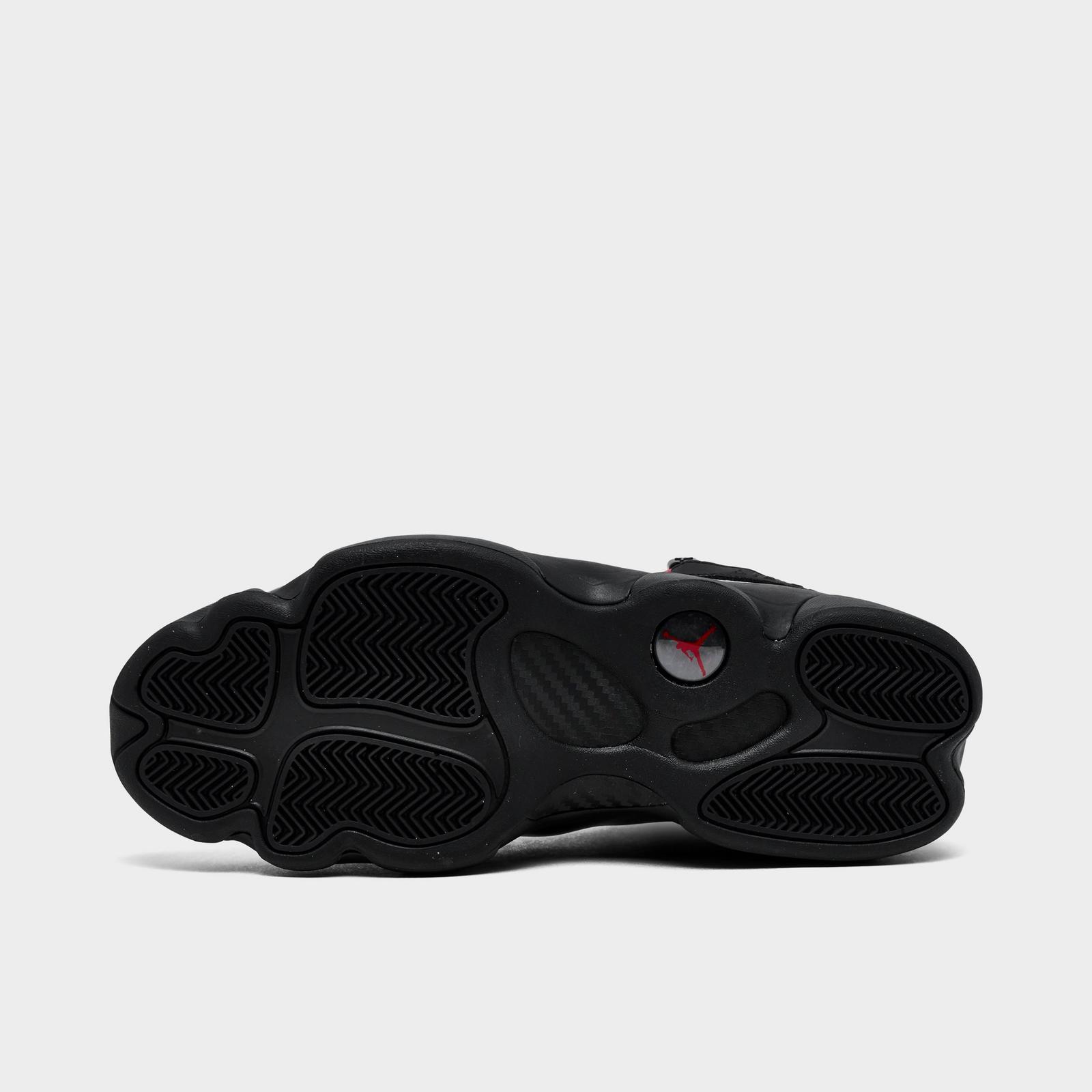 Men's Air Jordan 6 Rings Basketball Shoes - Black/Anthracite/Fire Red - view 6