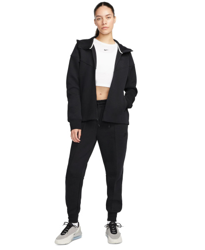 Nike Women's Sportswear Tech Fleece Windrunner Full-Zip Hoodie - Black/Black