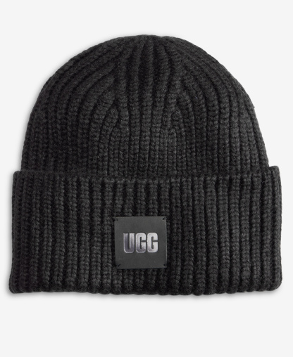 UGG® Men's Chunky Ribbed Beanie - Black